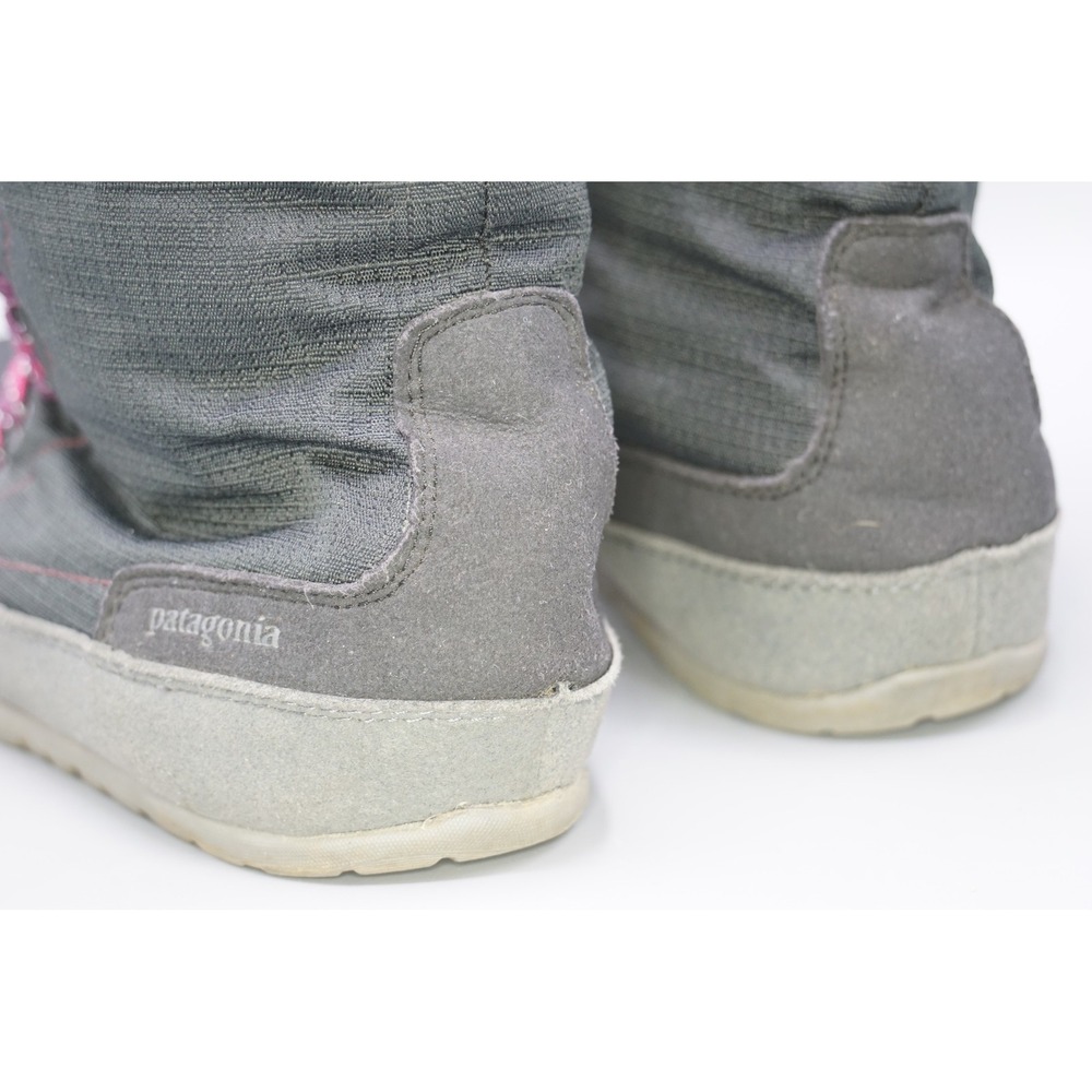 Women's Sz 8 M Patagonia Activist Puff High Waterproof Boots Black Dark Currant - Picture 4 of 7